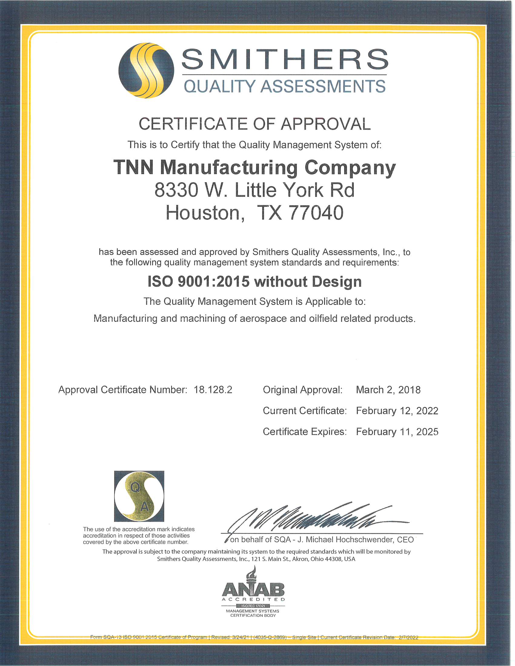 TNN ISO Cert